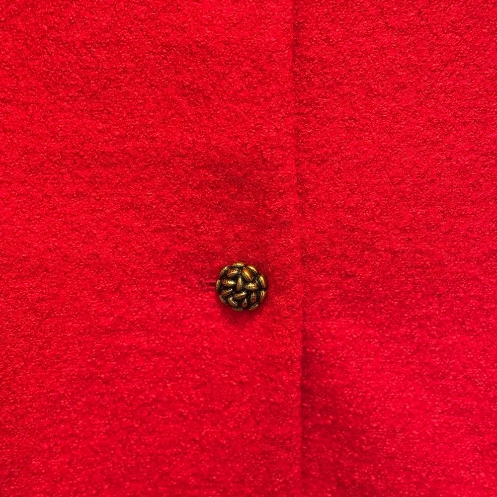 Red Button-Up Jacket - Picture 7 of 9